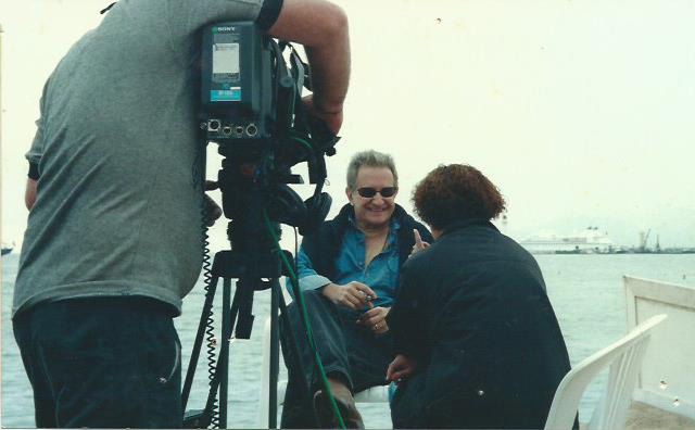 Ruy Guerra sendo entrevistado em Cannes