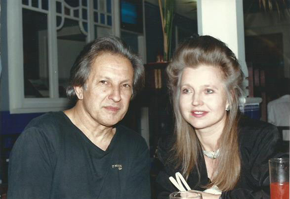 Com Hannah Schygulla nas filmagens de Me Alquillo para Soñar  (1991/92)