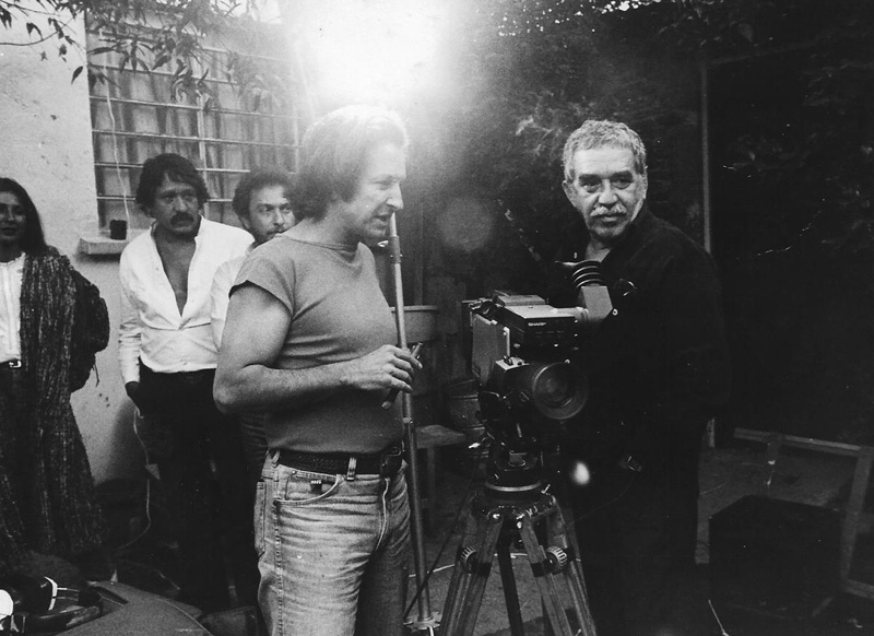 Ruy Guerra and Gabriel García Márquez during the filming of Eréndira, Mexico, 1982