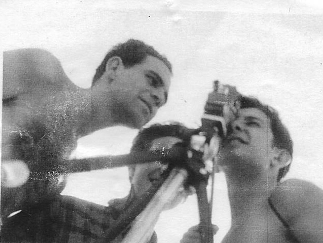 Com Edmundo Simões, Lourenço Marques, 1949